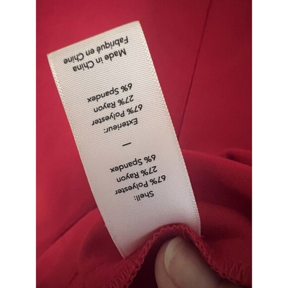 Likely Long Sleeve “Manhattan” Dress Size 4 Red - Picture 9 of 10